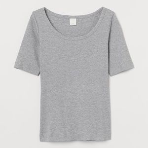 H&M Ribbed T-shirt
